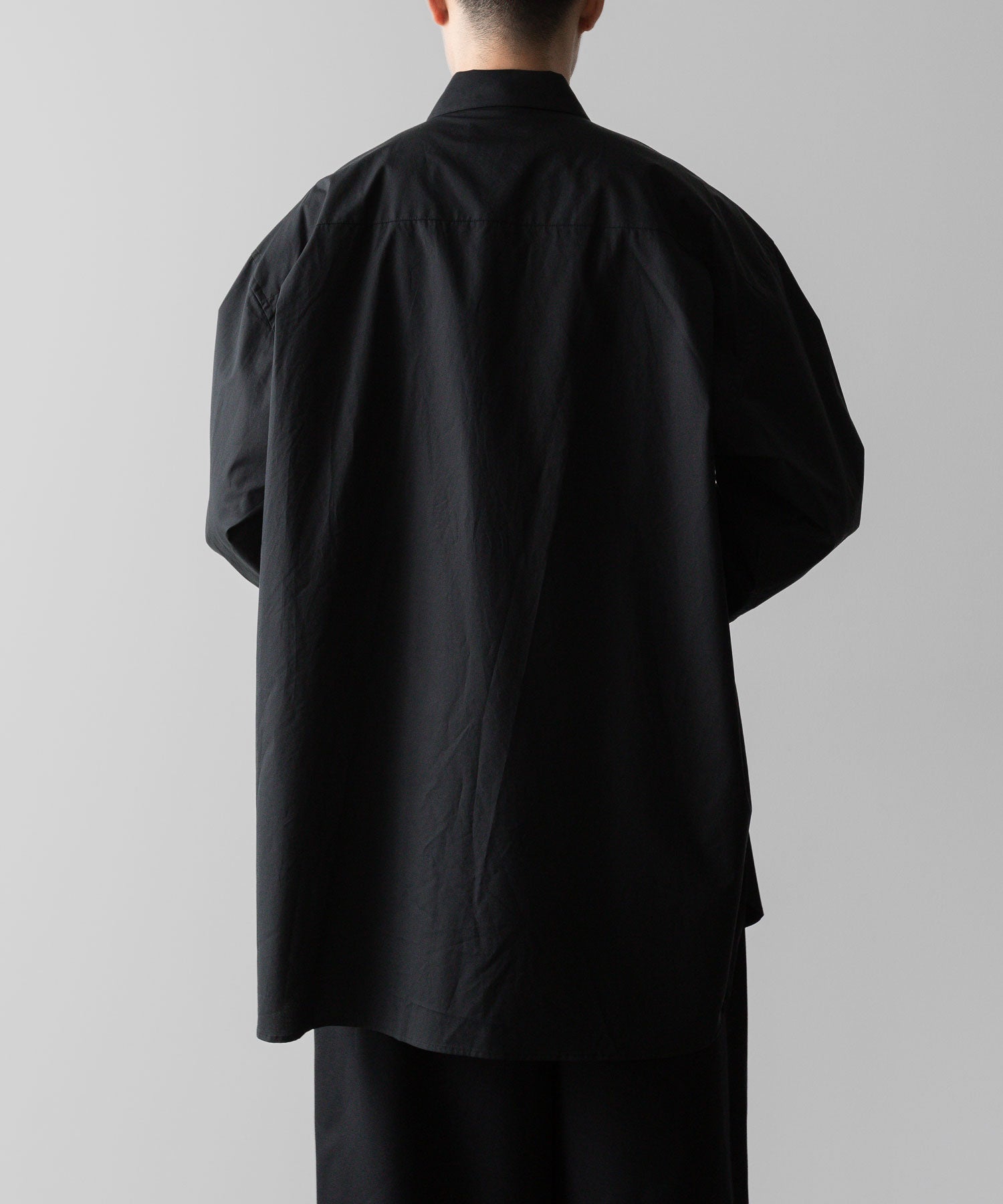 ssstein(シュタイン)の24AWコレクション OVERSIZED DOWN PAT SHIRT - BLACK 公式通販サイトsession福岡セレクトショップ