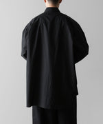 画像をギャラリービューアに読み込む, ssstein(シュタイン)の24AWコレクション OVERSIZED DOWN PAT SHIRT - BLACK 公式通販サイトsession福岡セレクトショップ
