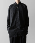 画像をギャラリービューアに読み込む, ssstein(シュタイン)の24AWコレクション OVERSIZED DOWN PAT SHIRT - BLACK 公式通販サイトsession福岡セレクトショップ
