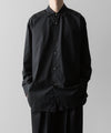 【ssstein】OVERSIZED DOWN PAT SHIRT - BLACK