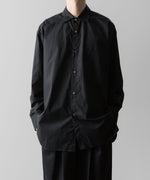 画像をギャラリービューアに読み込む, ssstein(シュタイン)の24AWコレクション OVERSIZED DOWN PAT SHIRT - BLACK 公式通販サイトsession福岡セレクトショップ
