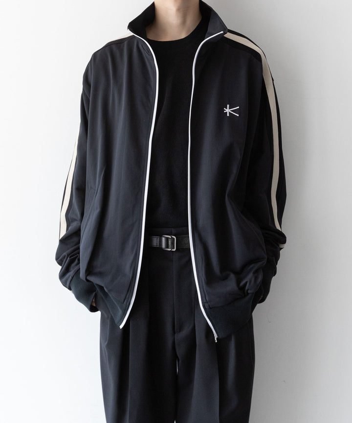 【KANEMASA PHIL.】カネマサのトラックジャケット ECONYL JERSEY TRACK JACKET - BLACK 公式通販 session福岡セレクトショップ