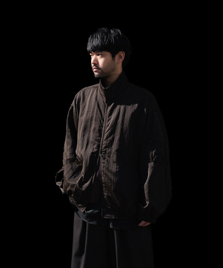 ssstein(シュタイン)のSHRUNK NYLON OVERSIZED FLIGHT JACKET - DARK BROWNの公式通販サイトsession福岡セレクトショップ