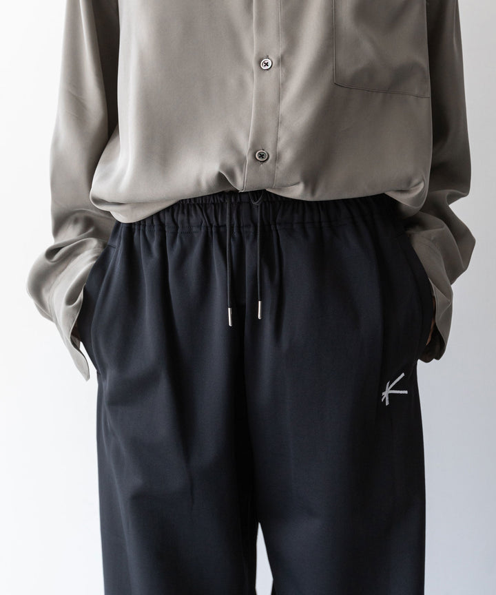 【KANEMASA PHIL.】カネマサのトラックパンツ ECONYL JERSEY TRACK PANTS - BLACK 公式通販session福岡セレクトショップ