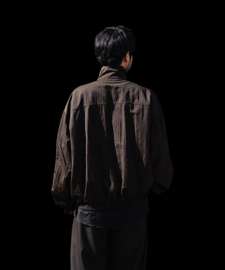 ssstein(シュタイン)のSHRUNK NYLON OVERSIZED FLIGHT JACKET - DARK BROWNの公式通販サイトsession福岡セレクトショップ