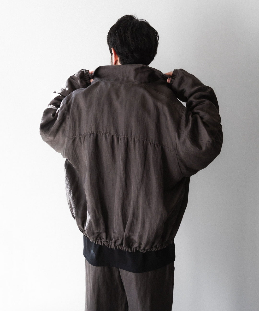 ssstein(シュタイン)のVIS/LI TWILL SHIRRED LIGHT ZIP JACKET - KHAKIの公式通販サイトsession福岡セレクトショップ