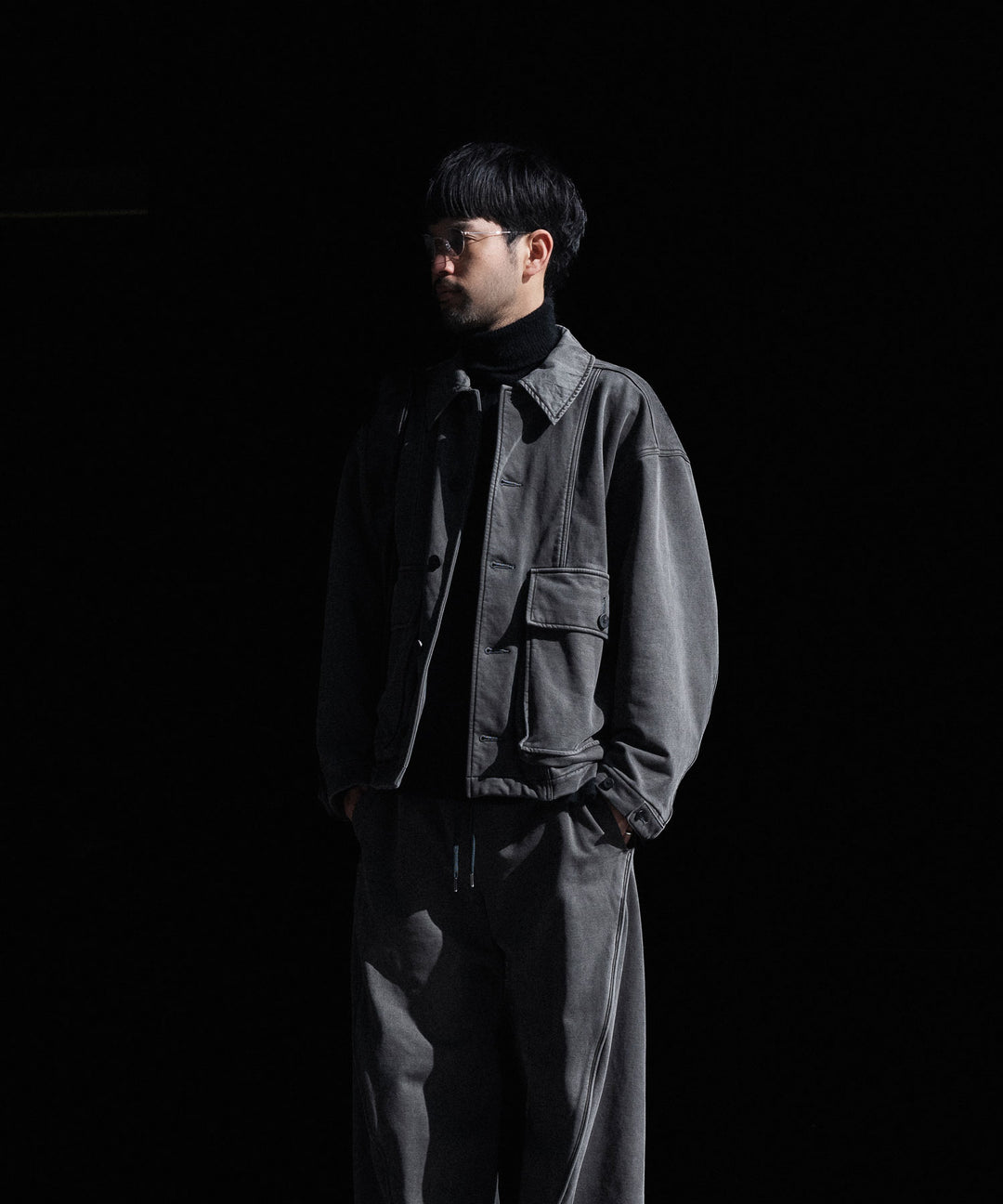 KANEMASA PHIL. カネマサフフィル36G FINE SWEAT WORK JACKETのCHARCOAL PIGMENT公式通販サイトsession福岡セレクトショップ