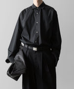 画像をギャラリービューアに読み込む, ssstein(シュタイン)の24AWコレクション OVERSIZED DOWN PAT SHIRT - BLACK 公式通販サイトsession福岡セレクトショップ
