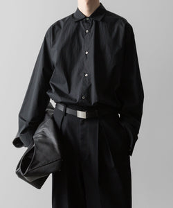 ssstein(シュタイン)の24AWコレクション OVERSIZED DOWN PAT SHIRT - BLACK 公式通販サイトsession福岡セレクトショップ