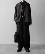 画像をギャラリービューアに読み込む, ssstein(シュタイン)の24AWコレクション EASY WIDE TROUSERS (2/72 WOOL GABARDINE) - BLACK 公式通販サイトsession福岡セレクトショップ
