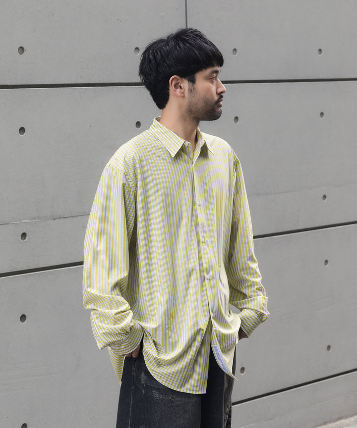 KANEMASA PHIL. カネマサフィルの46G STRIPE MODEST SHIRTのYELLOW BLACK 公式通販サイトsession福岡セレクトショップ