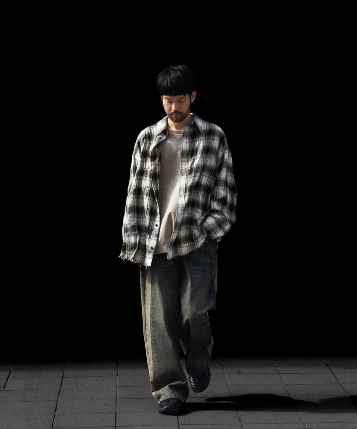 CODA -コーダのGREY ACID WASH DUAL EXPOSURE BREAK CUT FLARED JEANSのGREY ACID WASH公式通販サイトsession福岡セレクトショップ