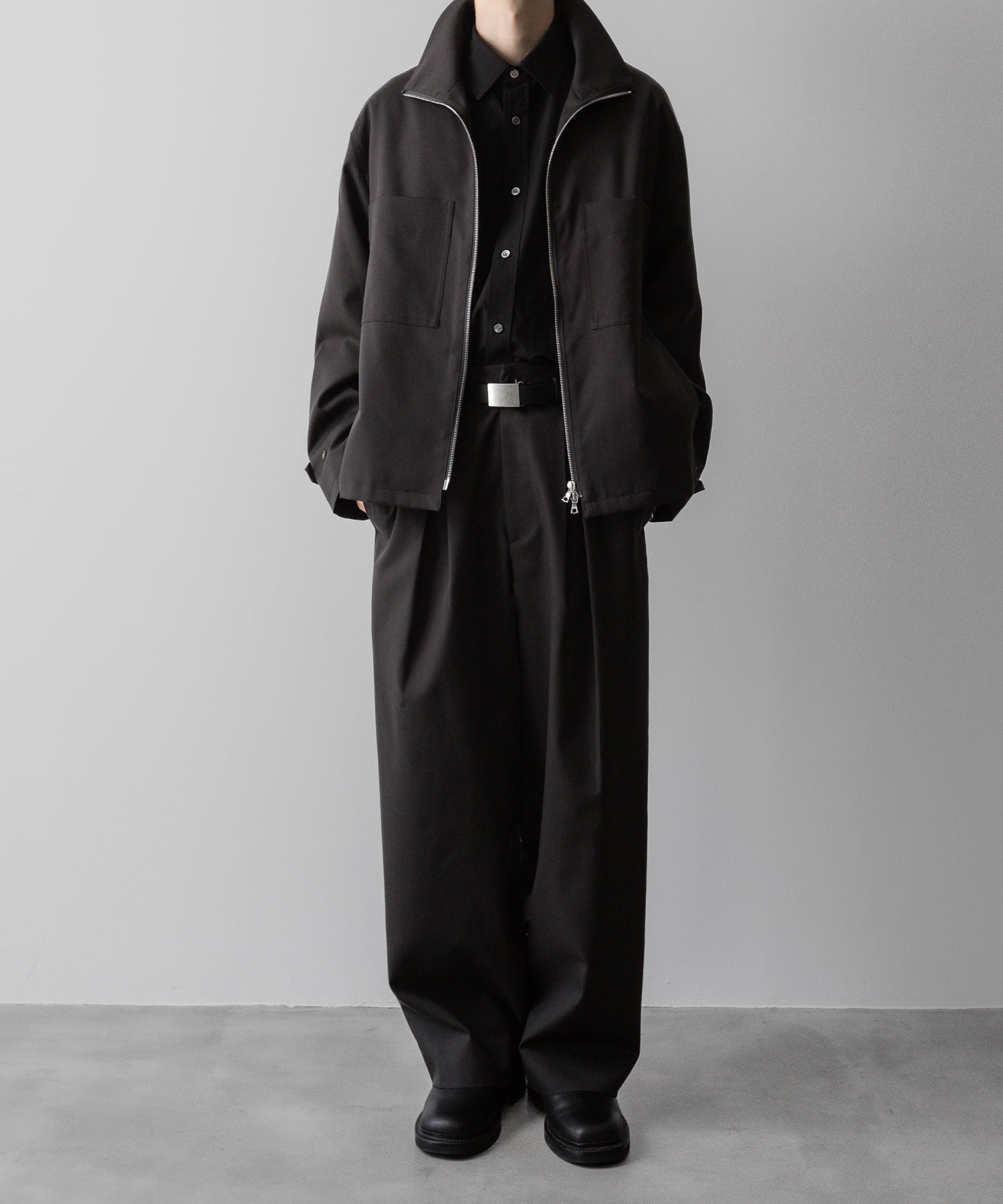 ssstein(シュタイン)の24AWコレクション OVERSIZED STANDARD SHIRT - BLACK 公式通販サイトsession福岡セレクトショップ