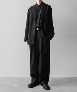 ssstein(シュタイン)の24AWコレクション OVERSIZED DOWN PAT SHIRT - BLACK 公式通販サイトsession福岡セレクトショップ