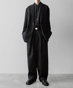 画像をギャラリービューアに読み込む, ssstein(シュタイン)の24AWコレクション OVERSIZED DOWN PAT SHIRT - BLACK 公式通販サイトsession福岡セレクトショップ
