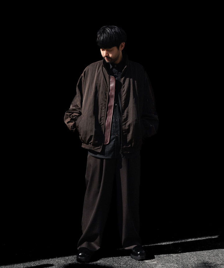ssstein(シュタイン)のSHRUNK NYLON OVERSIZED FLIGHT JACKET - DARK BROWNの公式通販サイトsession福岡セレクトショップ