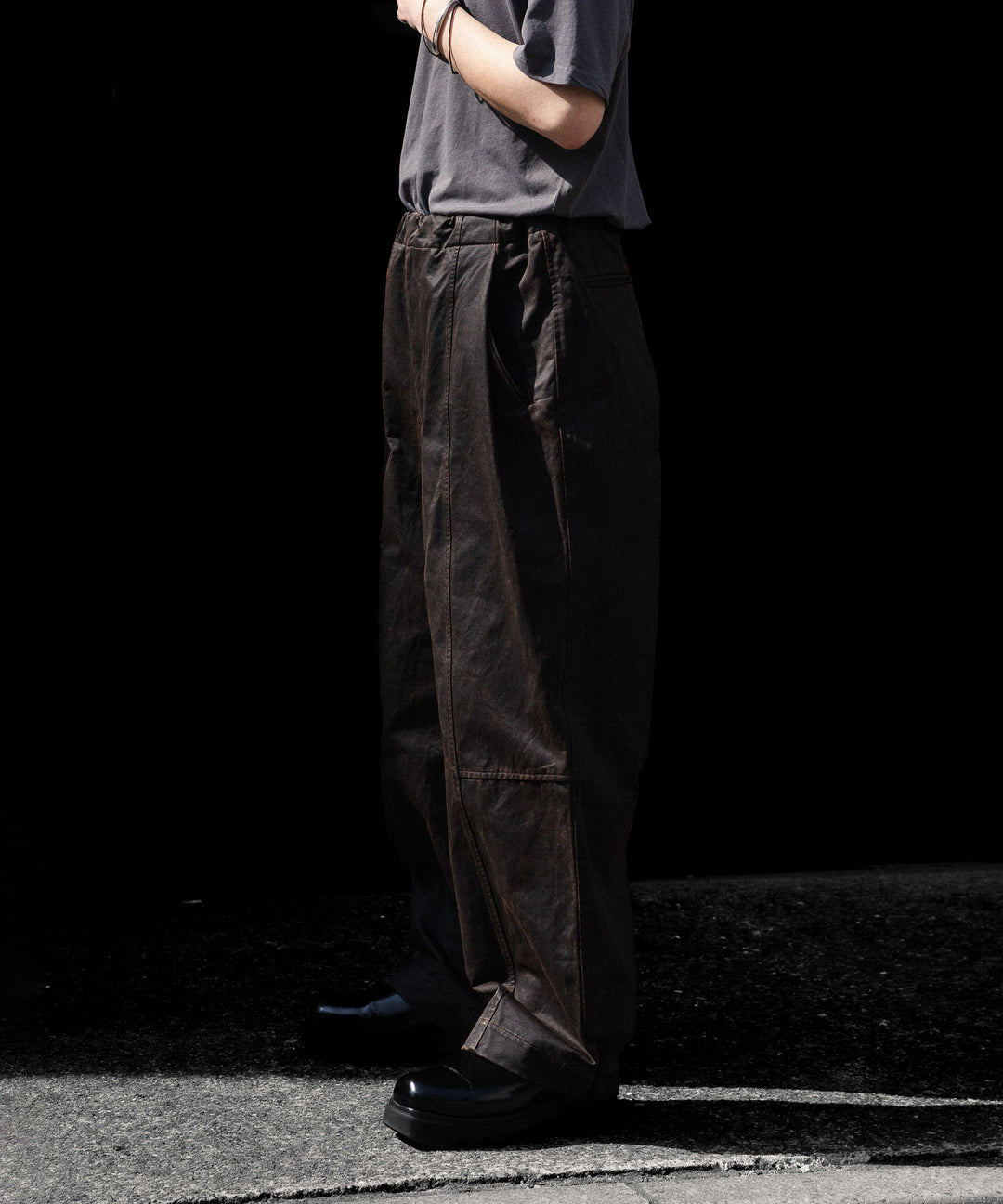 ANTHEM A アンセムエー WAX COATING NO-BRAINER PANTSのBROWN 公式通販サイトsession福岡セレクトショップ