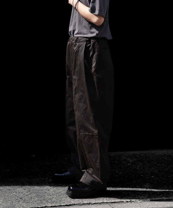 ANTHEM A アンセムエー WAX COATING NO-BRAINER PANTSのBROWN 公式通販サイトsession福岡セレクトショップ