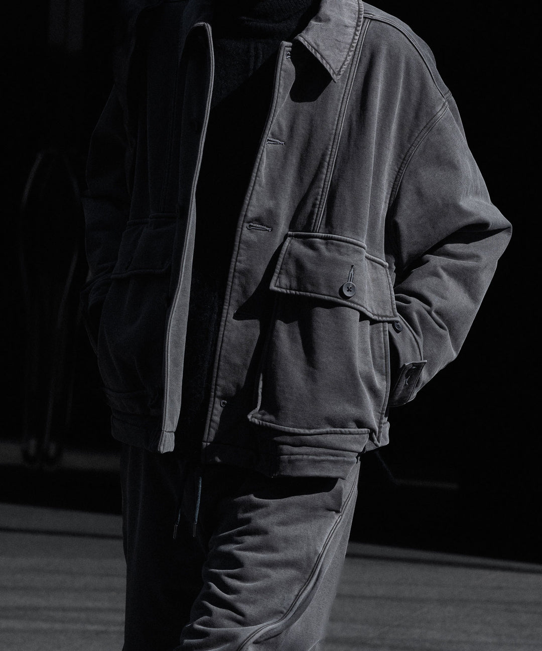 KANEMASA PHIL. カネマサフフィル36G FINE SWEAT WORK JACKETのCHARCOAL PIGMENT公式通販サイトsession福岡セレクトショップ