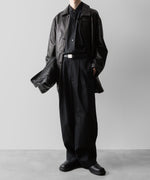 画像をギャラリービューアに読み込む, ssstein(シュタイン)の24AWコレクション OVERSIZED DOWN PAT SHIRT - BLACK 公式通販サイトsession福岡セレクトショップ
