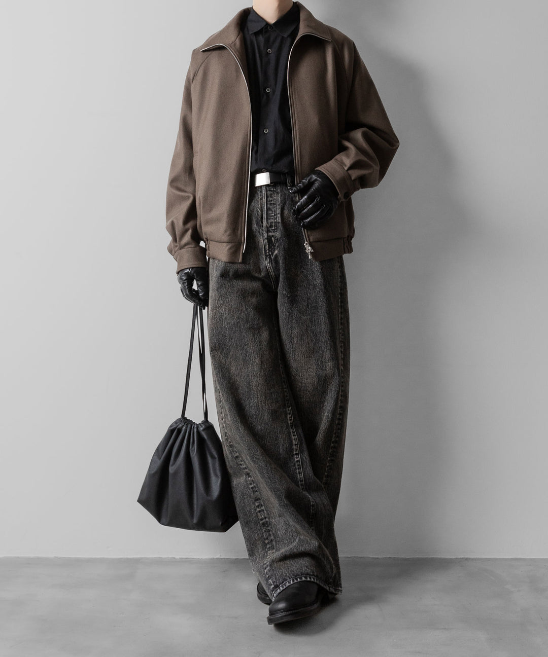 ssstein(シュタイン)の24AWコレクション MELTON ZIP UP BLOUSON - DARK GREIGE 公式通販サイトsession福岡セレクトショップ