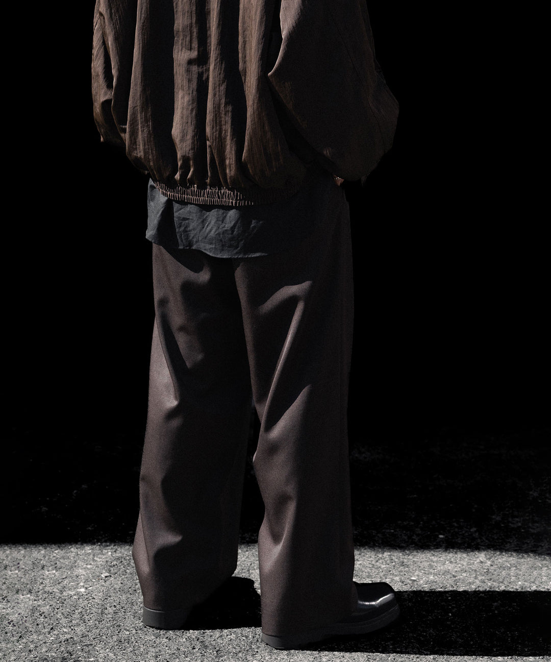 ssstein(シュタイン)のEASY WIDE TROUSERS (2/60 WOOL GABARDINE) - MILITARY KHAKIの公式通販サイトsession福岡セレクトショップ