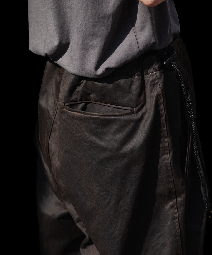 ANTHEM A アンセムエー WAX COATING NO-BRAINER PANTSのBROWN 公式通販サイトsession福岡セレクトショップ