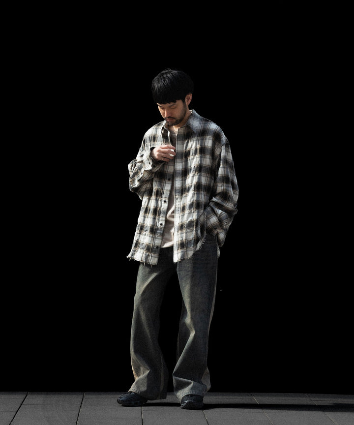 CODA -コーダのGREY ACID WASH DUAL EXPOSURE BREAK CUT FLARED JEANSのGREY ACID WASH公式通販サイトsession福岡セレクトショップ
