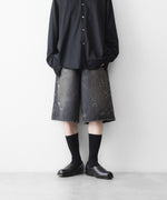 画像をギャラリービューアに読み込む, ssstein(シュタイン)のBAGGY DENIM SHORTS - BLACKの公式通販サイトsession福岡セレクトショップ
