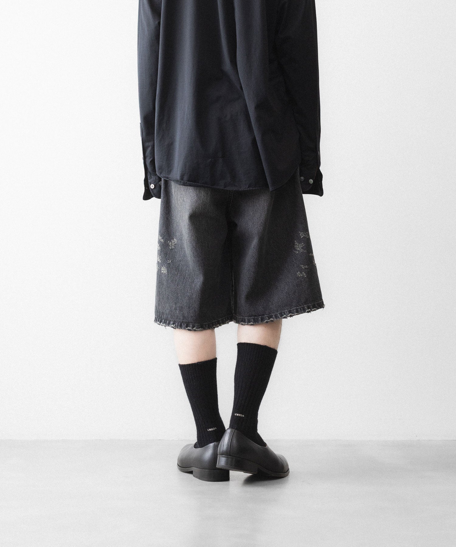 ssstein / シュタイン】BAGGY DENIM SHORTS - BLACK | 公式通販サイト
