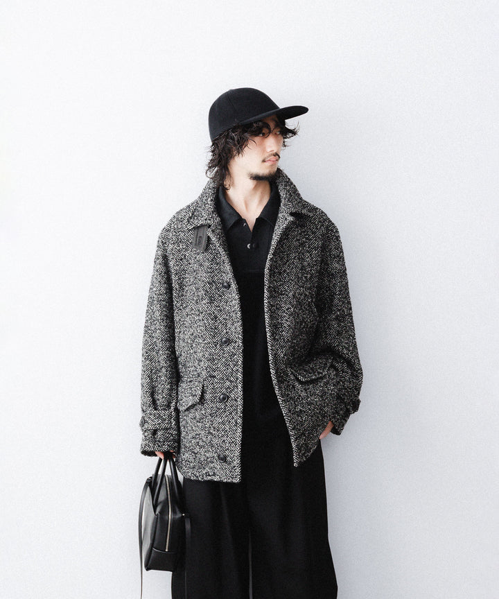 UJOH - ウジョーのPOLO COLLAR PULLOVER のBLACK公式通販サイトsession福岡セレクトショップ