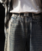 画像をギャラリービューアに読み込む, CODA -コーダのGREY ACID WASH DUAL EXPOSURE BREAK CUT FLARED JEANSのGREY ACID WASH公式通販サイトsession福岡セレクトショップ
