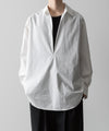 【ssstein】OVERSIZED SKIPPER SHIRT - OFF