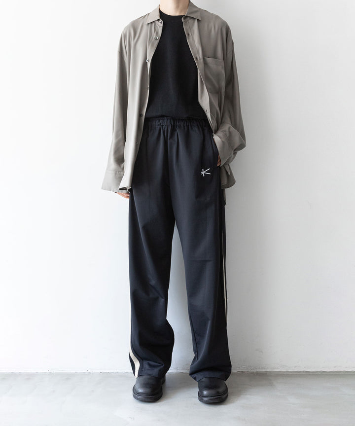 【KANEMASA PHIL.】カネマサのトラックパンツ ECONYL JERSEY TRACK PANTS - BLACK 公式通販session福岡セレクトショップ