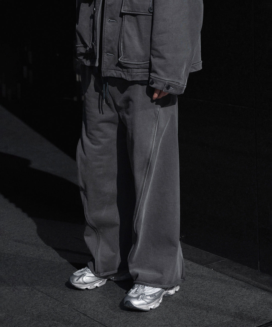 KANEMASA PHIL. カネマサフフィル36G FINE SWEAT DRAPING EASY PANTSのCHARCOAL PIGMENT公式通販サイトsession福岡セレクトショップ