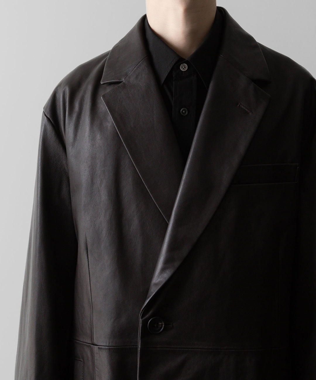 ssstein(シュタイン)の24AWコレクション LEATHER DOUBLE BRESTED JACKET - DARK BROWN 公式通販サイトsession福岡セレクトショップ