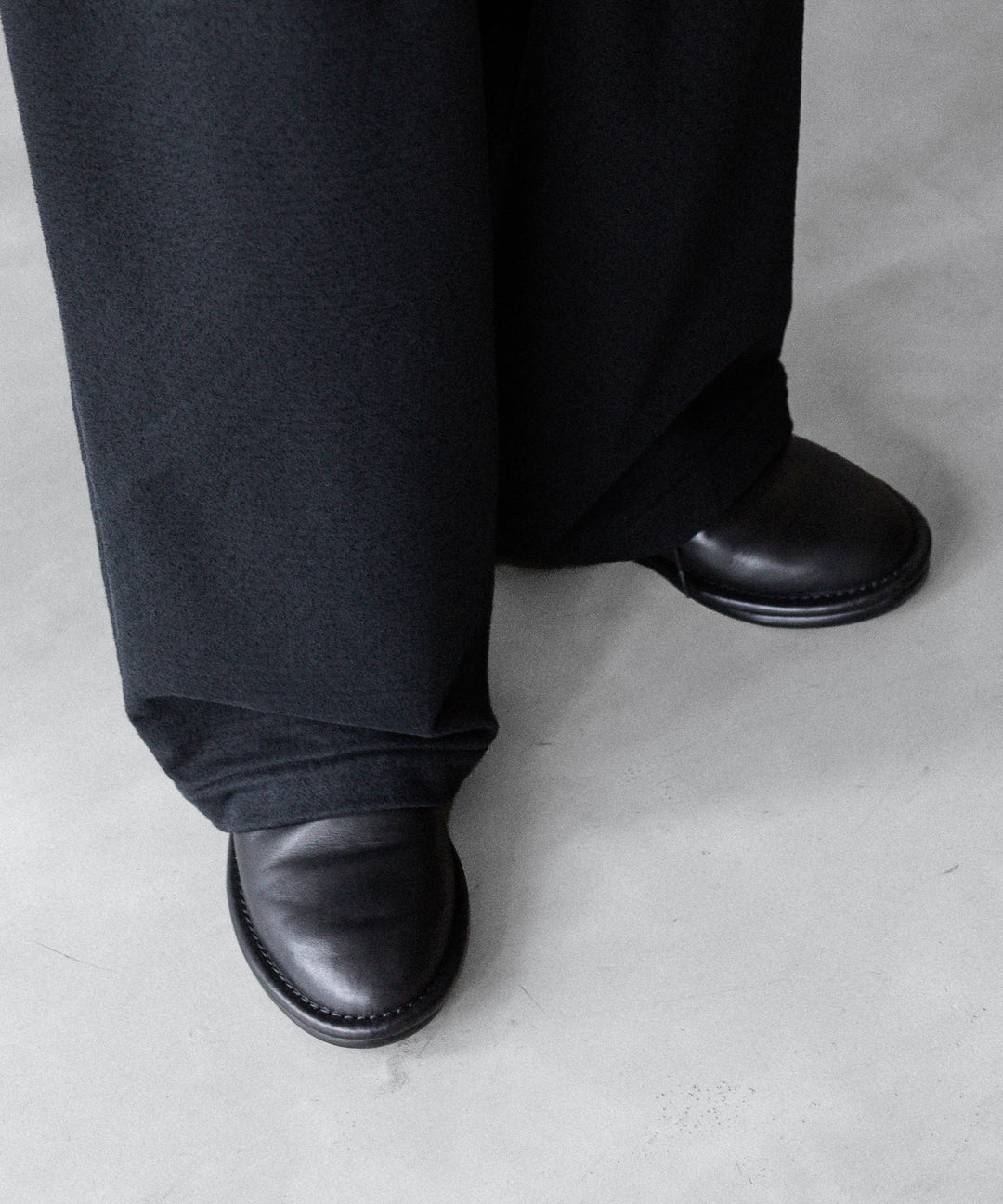 KANEMASA PHIL. カネマサフィル 36G NEEDLE PUNCH WIDE SLACKSのBLACK 公式通販サイトsession福岡セレクトショップ