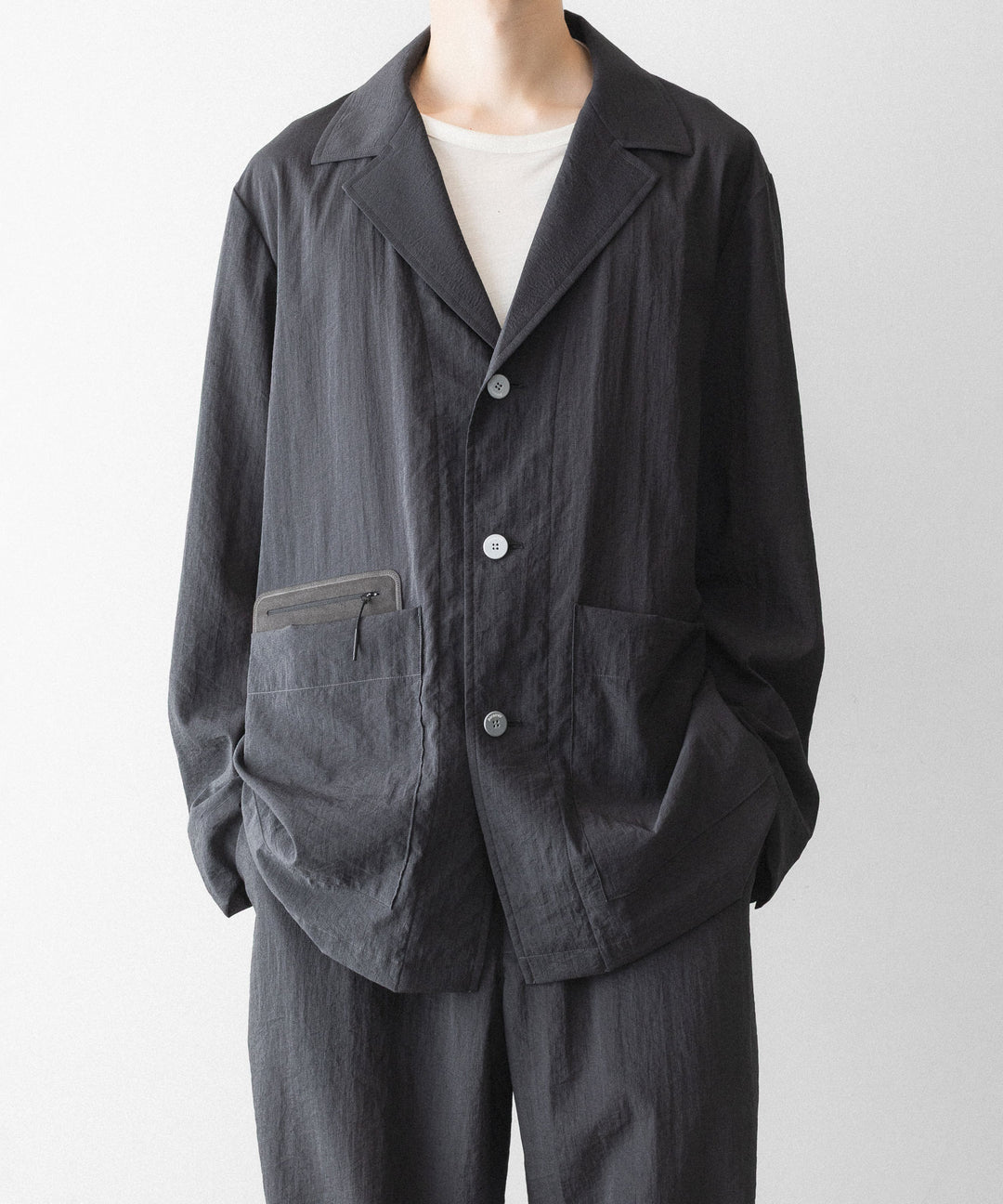 paratrait-パラトレイトのBARK SKIN JACKETのCHARCOAL公式通販サイトsession福岡セレクトショップ