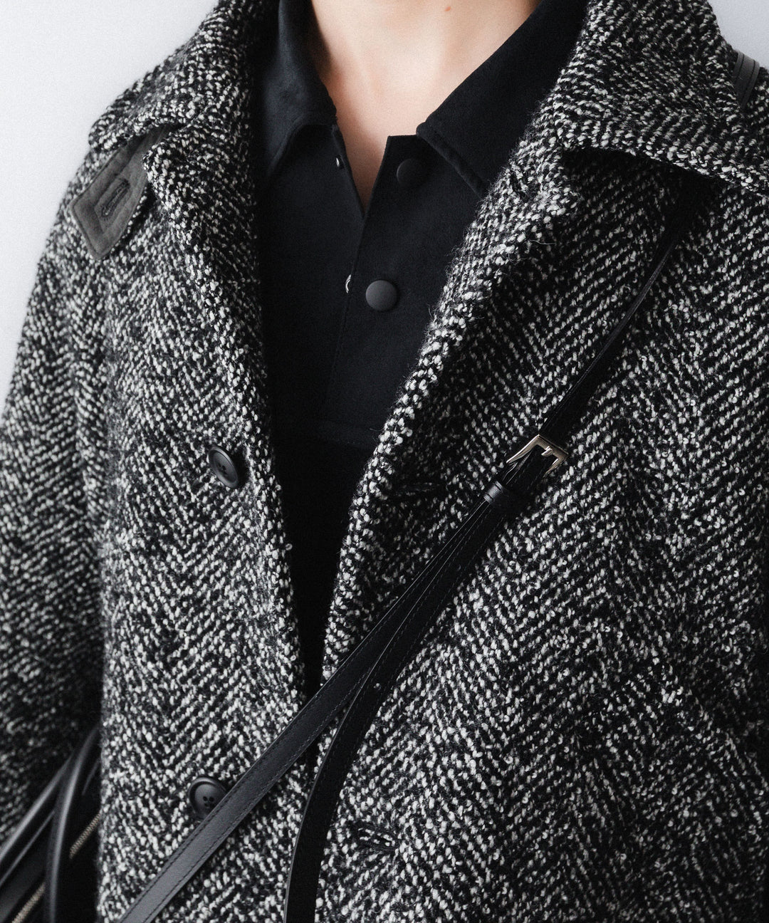 UJOH - ウジョーのPOLO COLLAR PULLOVER のBLACK公式通販サイトsession福岡セレクトショップ