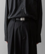 画像をギャラリービューアに読み込む, ssstein(シュタイン)の24AWコレクション EASY WIDE TROUSERS (2/72 WOOL GABARDINE) - BLACK 公式通販サイトsession福岡セレクトショップ
