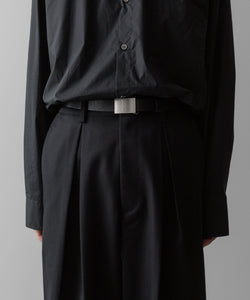 ssstein(シュタイン)の24AWコレクション EASY WIDE TROUSERS (2/72 WOOL GABARDINE) - BLACK 公式通販サイトsession福岡セレクトショップ