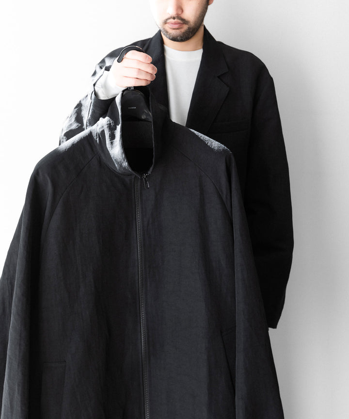 ssstein(シュタイン)のLI/NY POPLIN ZIP UP JACKET - BLACKの公式通販サイトsession福岡セレクトショップ