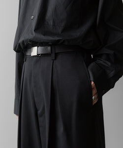 ssstein(シュタイン)の24AWコレクション EASY WIDE TROUSERS (2/72 WOOL GABARDINE) - BLACK 公式通販サイトsession福岡セレクトショップ