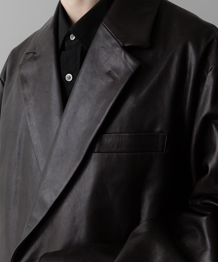 ssstein(シュタイン)の24AWコレクション LEATHER DOUBLE BRESTED JACKET - DARK BROWN 公式通販サイトsession福岡セレクトショップ