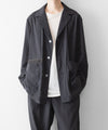 【paratrait】BARK SKIN JACKET - CHARCOAL