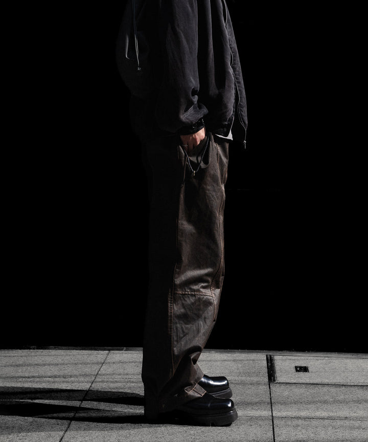 ANTHEM A アンセムエー WAX COATING NO-BRAINER PANTSのBROWN 公式通販サイトsession福岡セレクトショップ