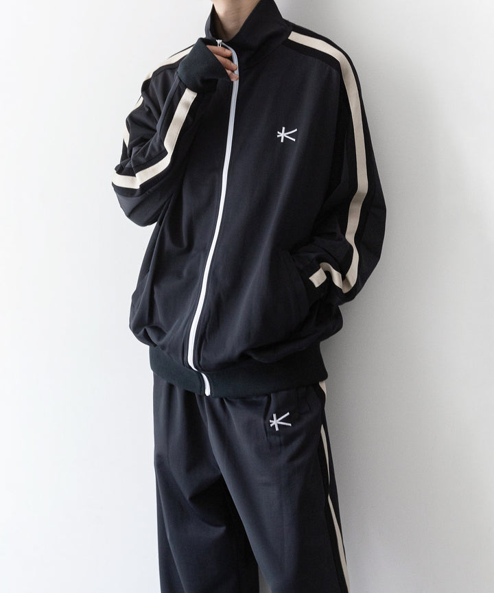 【KANEMASA PHIL.】カネマサのトラックジャケット ECONYL JERSEY TRACK JACKET - BLACK 公式通販 session福岡セレクトショップ