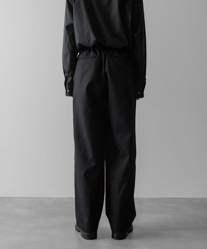 ssstein(シュタイン)の24AWコレクション EASY WIDE TROUSERS (2/72 WOOL GABARDINE) - BLACK 公式通販サイトsession福岡セレクトショップ
