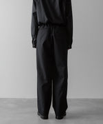 画像をギャラリービューアに読み込む, ssstein(シュタイン)の24AWコレクション EASY WIDE TROUSERS (2/72 WOOL GABARDINE) - BLACK 公式通販サイトsession福岡セレクトショップ
