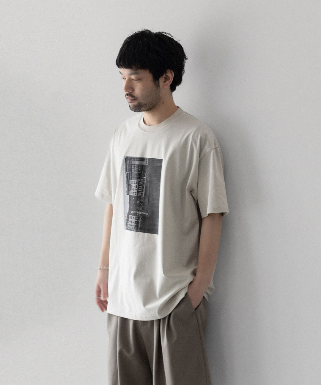 ssstein(シュタイン)のOVERSIZED PRINT TEE [SUBTLETY] - BEIGEの公式通販サイトsession福岡セレクトショップ